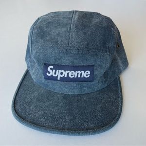 Rare Supreme Denim Panel 5 Hat